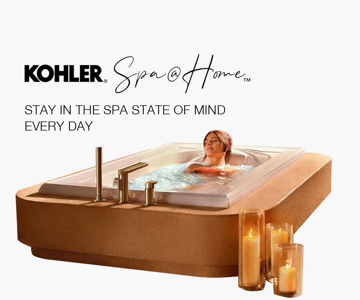 Kohler Spa at Home campaign designed by Roots Advertising